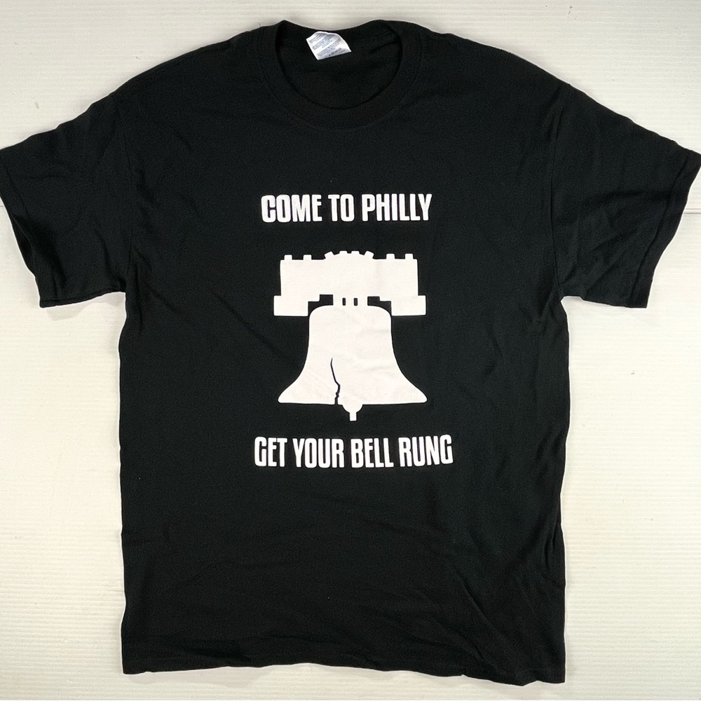 Come to Philly Black T-Shirt with Liberty Bell Graphic Medium